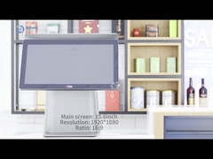 Sistema POS Android de dupla capacidade Máquina de faturamento Android Pos Caixa Registo